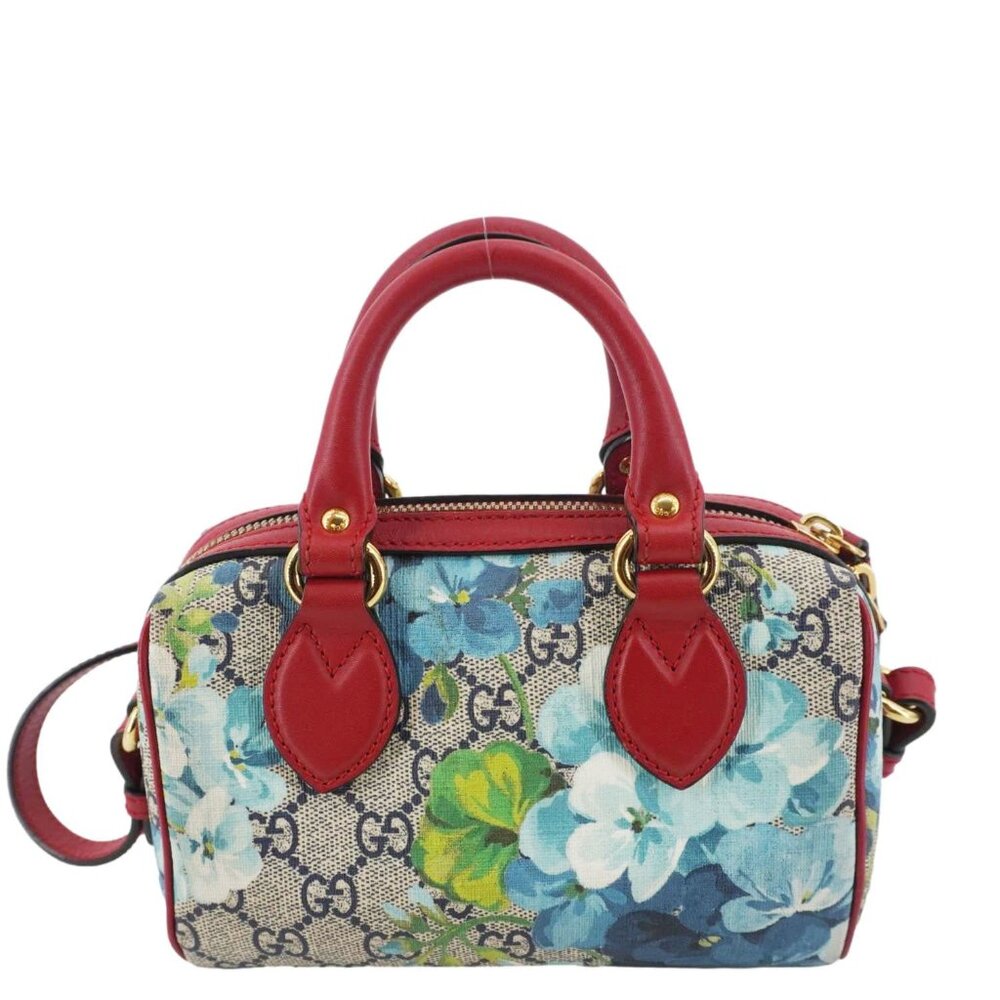 Gucci  Mini Blooms GG Supreme Canvas Top Handle Crossbody Bag Multicolor 546312 - Picture 3 of 16